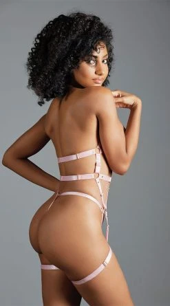 Allure Lingerie Strappy Harness Bustier Set -LEG AVENUE Shop AL A1126 12 2022APRIL47853