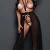 Allure Lingerie Mademoiselle Moi Harness Teddy Set