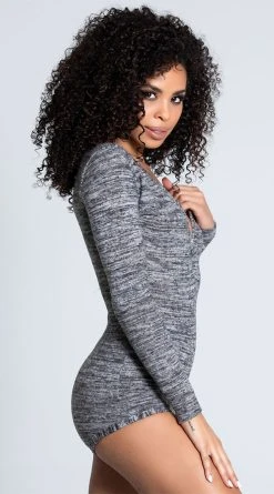 Be Wicked Nala Lounge Romper -LEG AVENUE Shop BW 1882 GREY 6 PS08262020