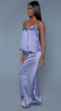 Be Wicked Madison Satin Pajama Set -LEG AVENUE Shop BW 2025 side 2021FEB27467