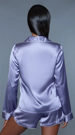 Be Wicked Liz Satin Pajama Short Set -LEG AVENUE Shop BW 2026 back 2021FEB27467