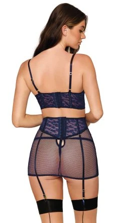 Dreamgirl Leopard And Fishnet Bra Set -LEG AVENUE Shop DG 12762 Nocturnal Back 2023MAY