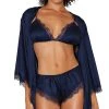 Dreamgirl Luxurious Slumber Pajama And Robe Set