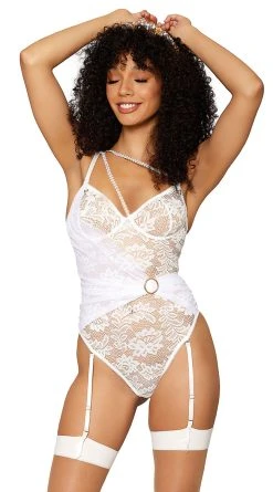 Dreamgirl Elegant Beauty Garter Teddy