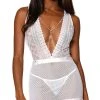Dreamgirl Diamond And Lace Lover Chemise Set