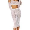 Dreamgirl Seductive Bralette And Midi Skirt Set
