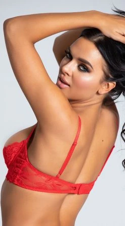 Dreamgirl Sultry Nights Open Cup Shelf Bra -LEG AVENUE Shop DG 9386 RED PS12182019 9 Edit