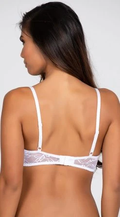 Dreamgirl Sultry Nights Open Cup Shelf Bra -LEG AVENUE Shop DG 9386 WHITE 10 PS01242019