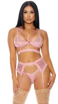 Forplay Double Cuff Love Bra Set 7 Forplay Double Cuff Love Bra Set -LEG AVENUE Shop FP 771209 pink alt1 lg 2020DEC25638