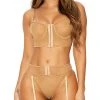 Forplay Sheer Me What You Got Bustier Set