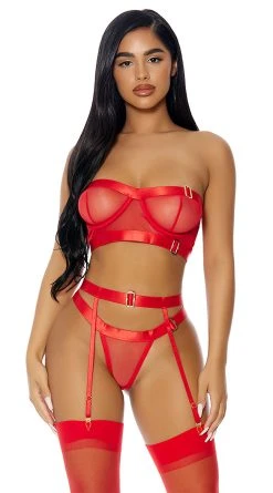 Forplay Good As Gold Lingerie Set -LEG AVENUE Shop FP 772105 red alt1 lg 2022JULY49835