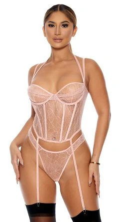 Forplay Made To Flourish Bustier Set 6 Forplay Made To Flourish Bustier Set -LEG AVENUE Shop FP 773001 blush alt1 lg 2023MAY