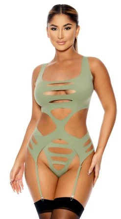 Forplay Come Chill Bustier Set -LEG AVENUE Shop FP 773041 sage alt1 lg 2023MAY