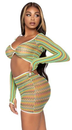 LEG AVENUE Zig Zag Zest Crop Top Set -LEG AVENUE Shop LA 81629 04 126 2021MAR28878