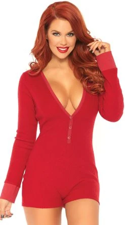 LEG AVENUE Love Me Long Johns Romper -LEG AVENUE Shop LA 86649 01 003 2018Holiday