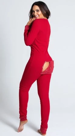 LEG AVENUE Love Me Long Johns Jumpsuit -LEG AVENUE Shop LA 86650 RED PS10282019 9
