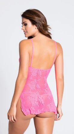 MUSIC LEGS Love Struck Lace Chemise Set 18 MUSIC LEGS Love Struck Lace Chemise Set -LEG AVENUE Shop ML 9132 PINK 13 PS02142019 Edit