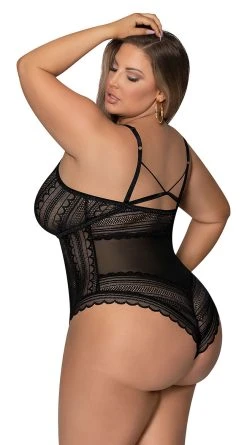 Magic Silk Mesh And Multi-Net Teddy 18 Magic Silk Mesh And Multi-Net Teddy -LEG AVENUE Shop MS M290 BLK ALT 2022JUNE50296 2