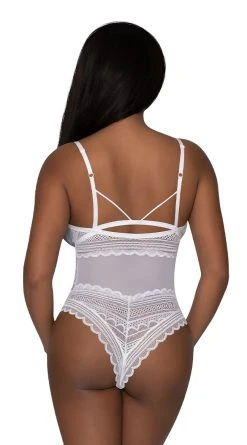 Magic Silk Mesh And Multi-Net Teddy 21 Magic Silk Mesh And Multi-Net Teddy -LEG AVENUE Shop MS M290 WHT Back 2022JUNE50296