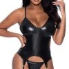Magic Silk Vinyl Encounter Bustier Set