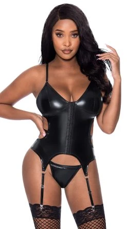 Magic Silk Vinyl Encounter Bustier Set