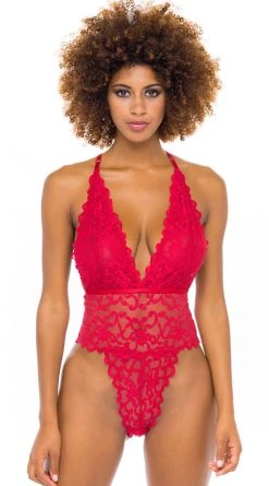 Oh La La Cheri Jeana Lace Multi Strap Teddy -LEG AVENUE Shop OL 52 11156 RD FRONT BA 2021NOV43332