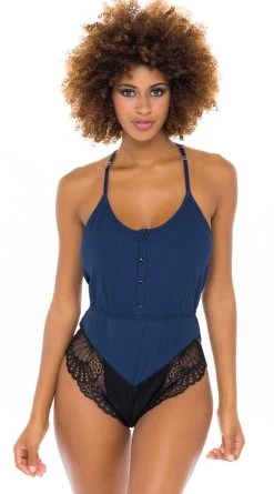 Oh La La Cheri Just A Dream Romper -LEG AVENUE Shop OL LG 11580 EBLBK FRONT BA 2021NOV43332