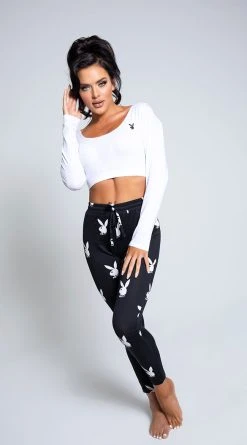 Playboy Celebrity Lounge Pant Set -LEG AVENUE Shop PB PBL2016 PS10162020 PROD 006