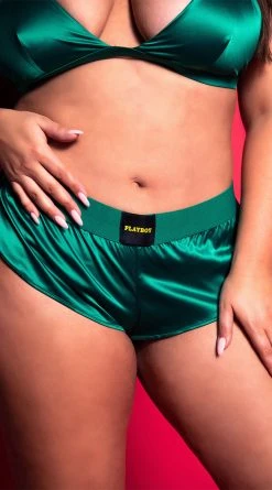 Playboy Plus Size Dream On Satin Lounge Set -LEG AVENUE Shop PB PBL5014X 6 EDS YANDY 2021HOLIDAY