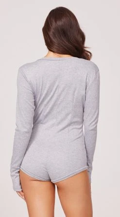 Roma Cozy And Comfy Sweater Romper -LEG AVENUE Shop RM LI211 grey B Yandy PS07272022