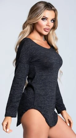 Roma Grey Area Cozy Pajama Shirt 14 Roma Grey Area Cozy Pajama Shirt -LEG AVENUE Shop RM LI377 22 YANDY PS02032021