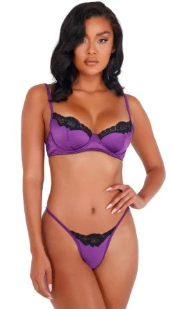 Roma Carolina Dream Satin Bra Set -LEG AVENUE Shop RM LI394 PP 2020NOV26348