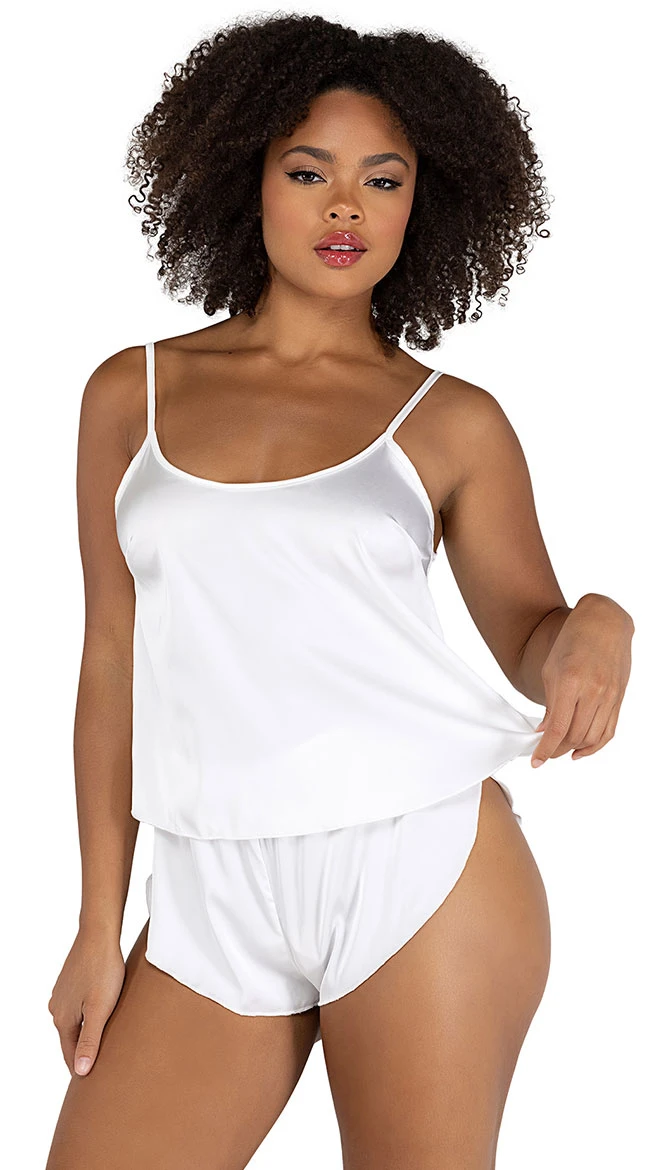 Roma Tulip Dreams Satin Short Set 4 Roma Tulip Dreams Satin Short Set - Image 4