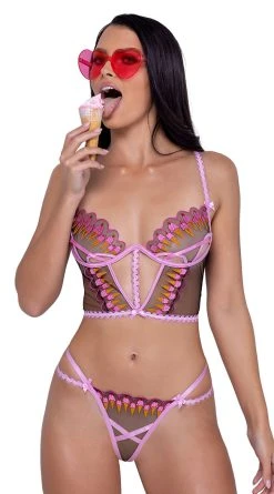 Roma Strawberry Sherbet Bustier Set
