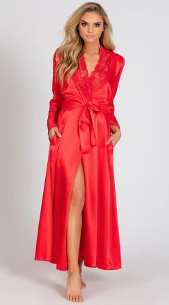 Shirley Of Hollywood Long Satin And Chiffon Robe -LEG AVENUE Shop SO 20559 3 PS01152019 2