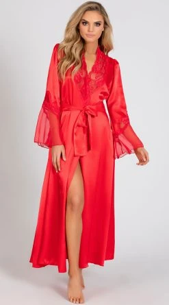 Shirley Of Hollywood Long Satin And Chiffon Robe -LEG AVENUE Shop SO 20559 6 PS01152019 2