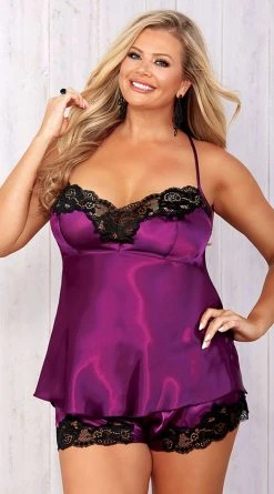 Shirley Of Hollywood Plus Size Hopelessly Devoted Short Set