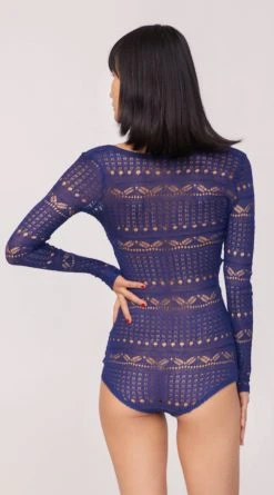 Seven 'til Midnight Cozy Sweater Romper -LEG AVENUE Shop ST 10721 NAVY 4571 Yandy PS08102022