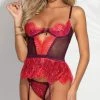 Seven 'til Midnight Eyelash Lust Bustier Set