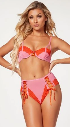 Seven 'til Midnight Two Tone High Waisted Bra Set