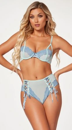Seven 'til Midnight Two Tone High Waisted Bra Set -LEG AVENUE Shop ST 11518 TONALBLUE F 2023MAY