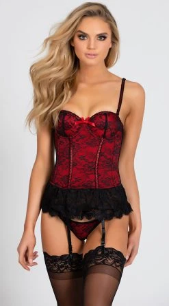 Seven 'til Midnight Victorian Lace Bustier And Thong -LEG AVENUE Shop ST 9103 28 PS01152019 2