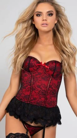 Seven 'til Midnight Victorian Lace Bustier And Thong -LEG AVENUE Shop ST 9103 45 PS01152019 2