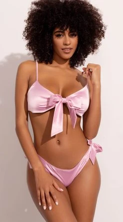 Yandy Gift Of Satin Bra Set -LEG AVENUE Shop YDR YNDY 0011 BRA PANTY SET PINK 01172023 1238