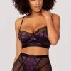 Yandy Midnight Beauty Bra And Garter Set