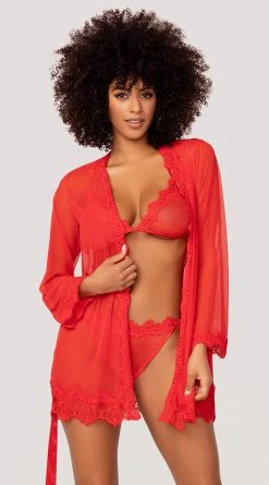 Yandy Simply Sexy Robe And Bra Set 17 Yandy Simply Sexy Robe And Bra Set -LEG AVENUE Shop YDR YNDY 003 BRA PANTY ROBE SET RED 15