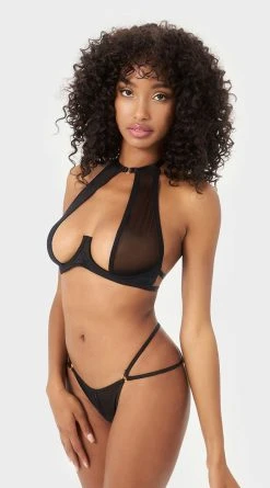 Yandy Arouse Me Open Cup Bra Set -LEG AVENUE Shop YD 11616Y BLACK 03 YANDY PS03312022
