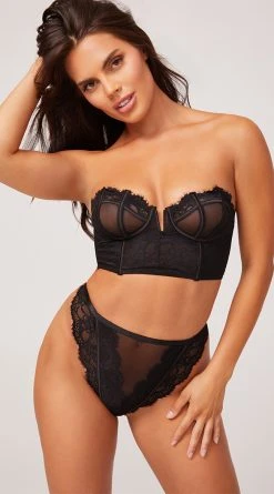 Yandy Stunning Longline Bra Set -LEG AVENUE Shop YO 40 11663 1035 Yandy PS06302022