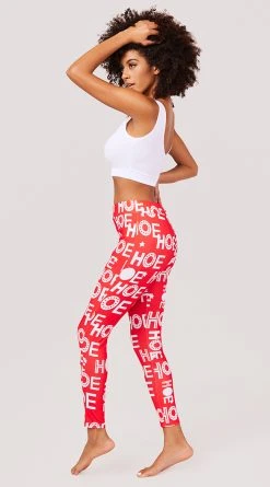 Yandy Merry Ho Round Pant Set -LEG AVENUE Shop YR E7201 WHITE TOP PANT SET HOLIDAY TEXT RED 2101