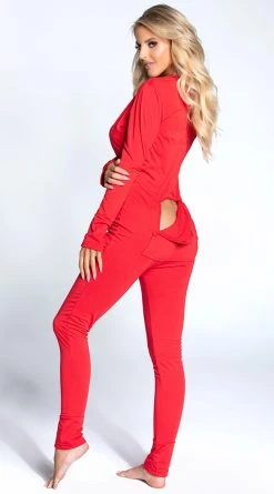 Yandy Back In A Snap Onesie -LEG AVENUE Shop YR E7226 RED 9 YANDY PS05252021